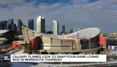Calgary Flames look to snap four-game skid in Minnesota Thursday