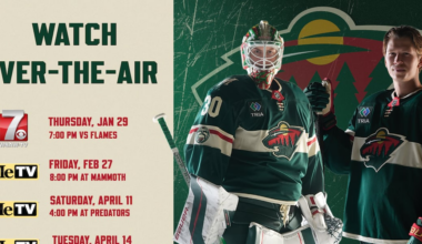 4 Minnesota Wild games to be televised on WSAW and MeTV
