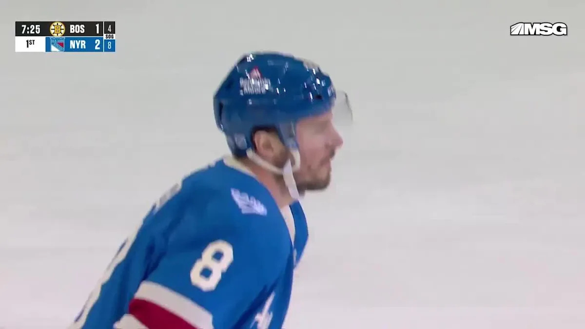 J.T. Miller with a Goal vs. Boston Bruins