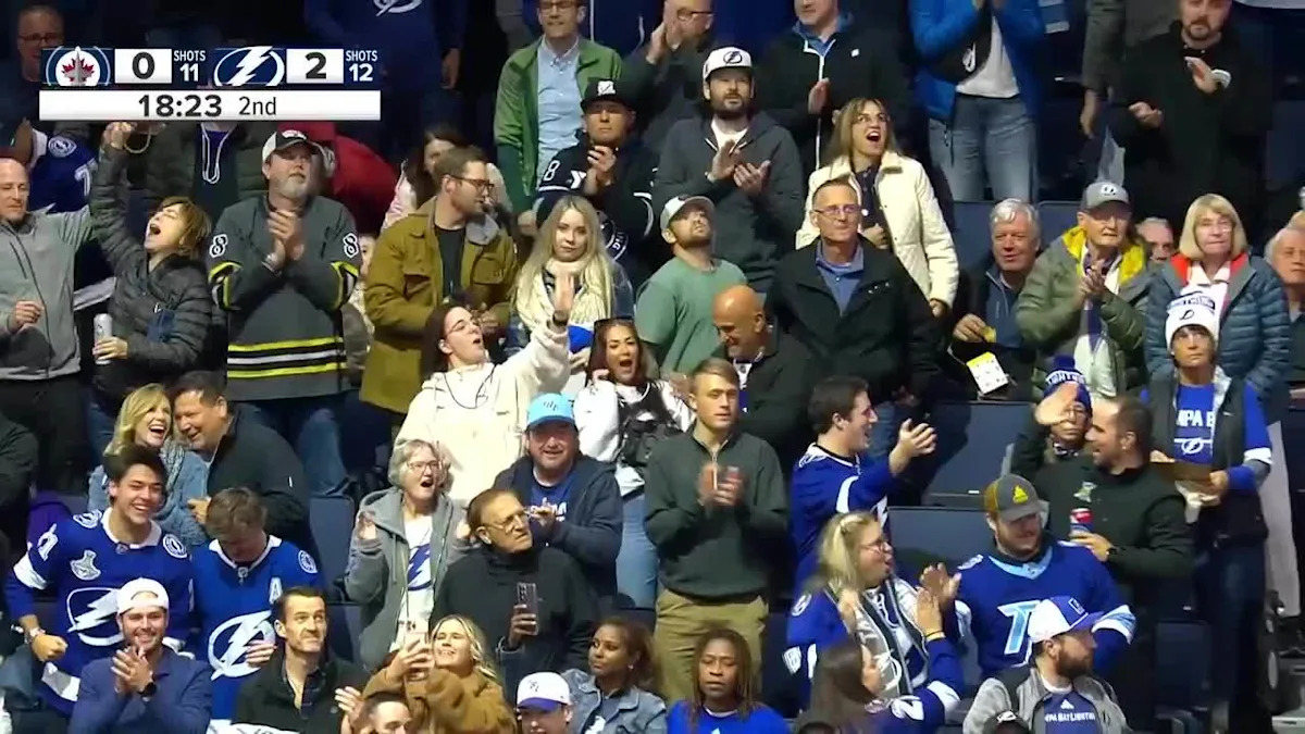 Darren Raddysh with a Goal vs. Winnipeg Jets