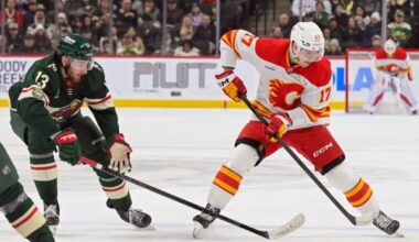 Flames claim fifth straight loss against hot Wild