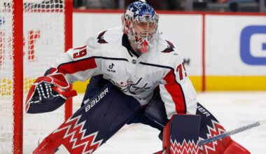 Capitals goalie Charlie Lindgren