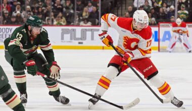 Flames claim fifth straight loss against hot Wild