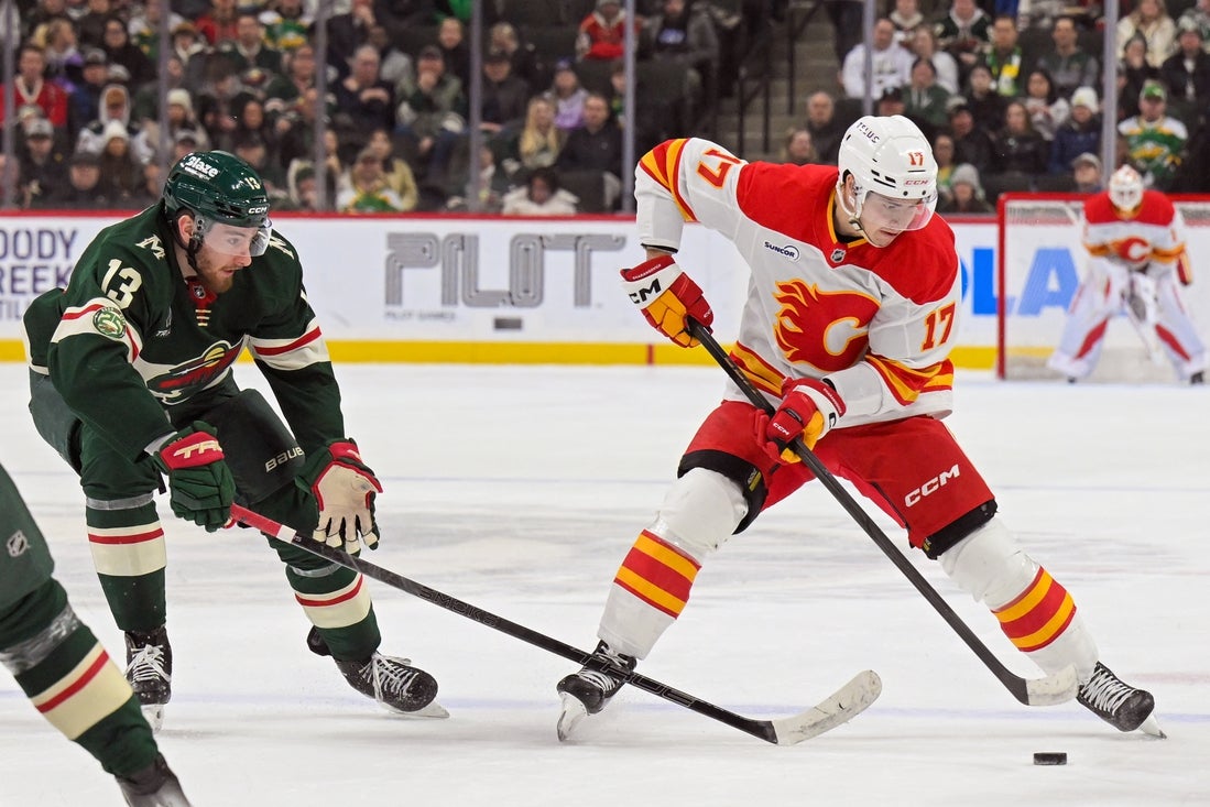 Flames claim fifth straight loss against hot Wild
