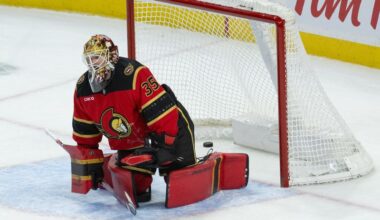 Senators G Linus Ullmark to make first start since leave | WKZO | Everything Kalamazoo