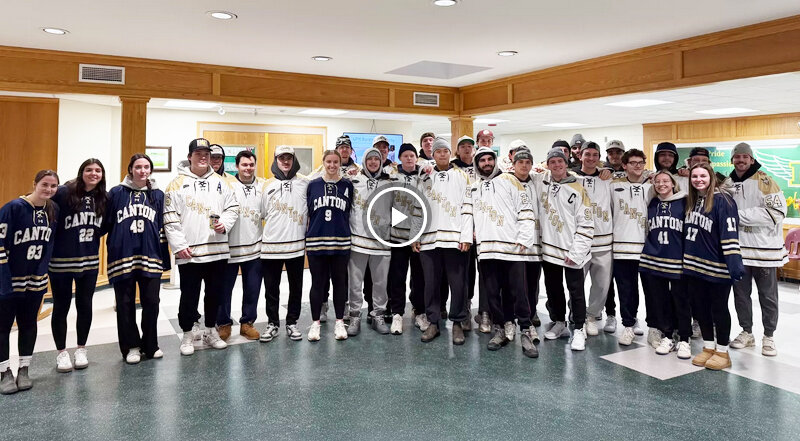 Hockey teams celebrate 'Kindness Day' at Norwood-Norfolk school