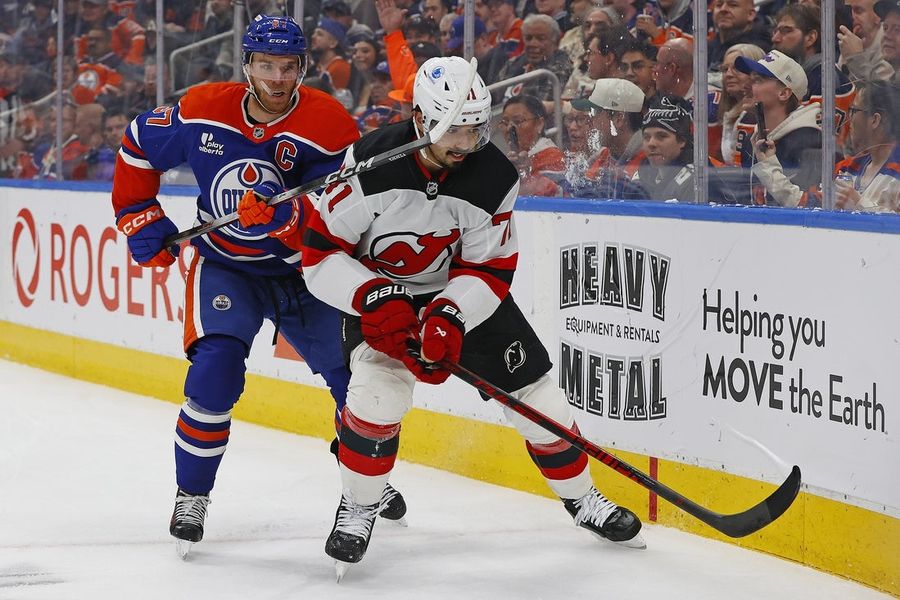 NHL: New Jersey Devils at Edmonton Oilers