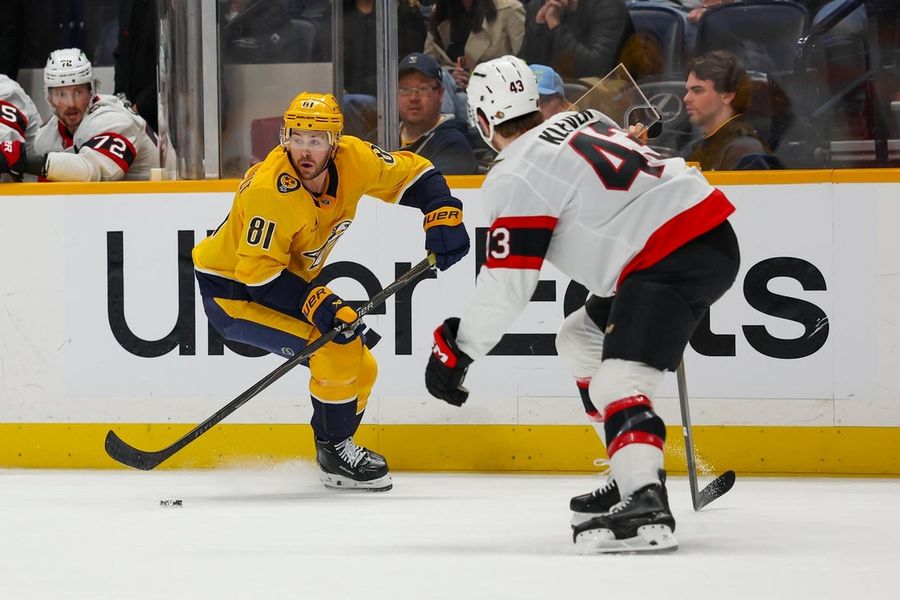 NHL: Ottawa Senators at Nashville Predators