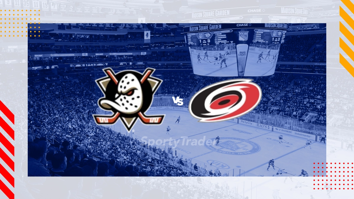 Anaheim Ducks vs Carolina Hurricanes Picks & Prediction