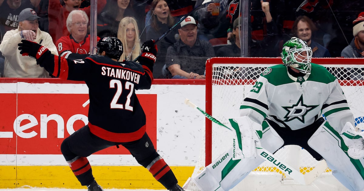 Stars can’t find answers for Logan Stankoven, Hurricanes as winless streak continues