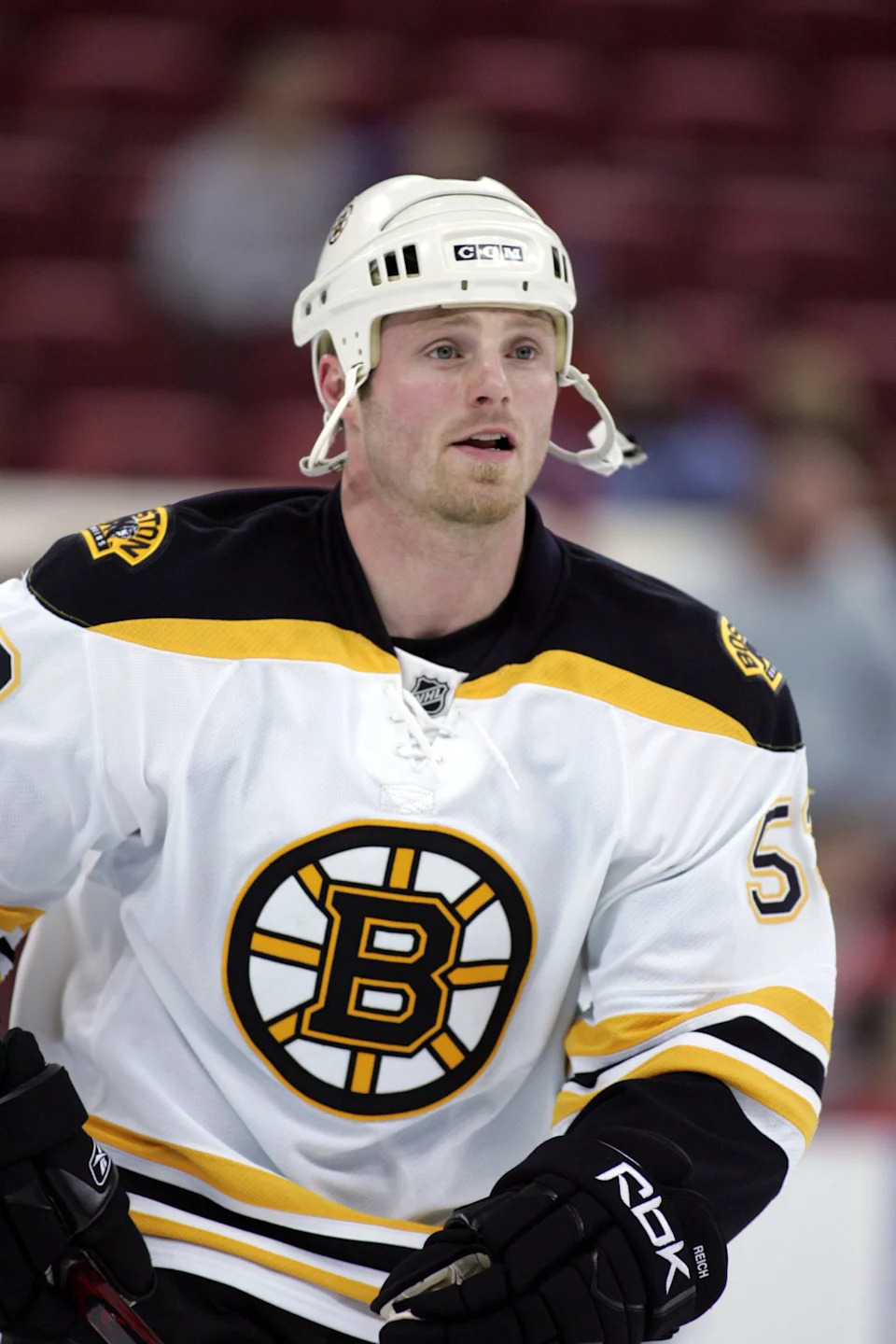 Center Jeremy Reich played two seasons with the Bruins from 2006 to 2008.