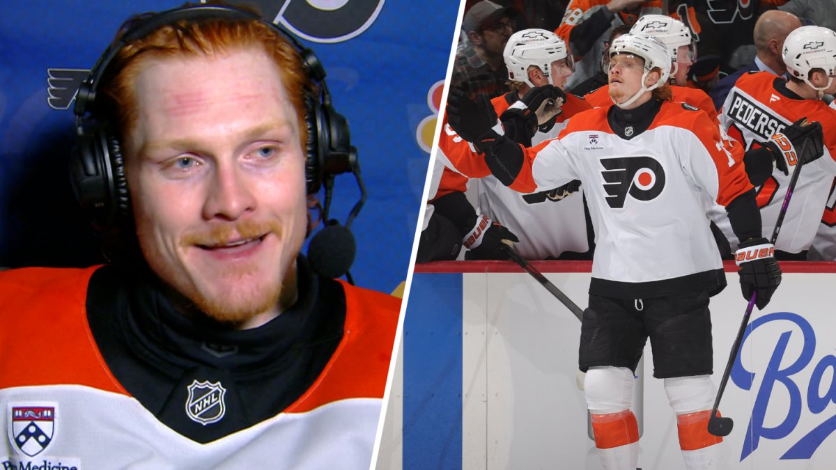 Tippett reflects on hat trick, huge Flyers win over Avalanche