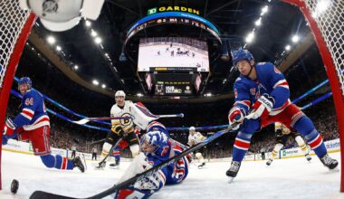 NHL roundup: Two Bruins combine for 7 goals in 10-2 rout of Rangers