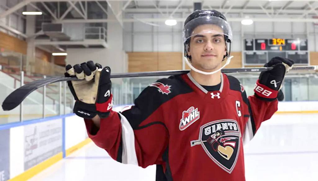 Two months after he was named Vancouver Giants captain, Ty Halaburda has been traded to Kelowna. (Langley Advance Times file)