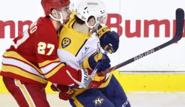 Flames frustrated with miscues against Predators