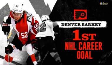 Watch Denver Barkey score his first career NHL goal against Oilers – NBC Sports Philadelphia