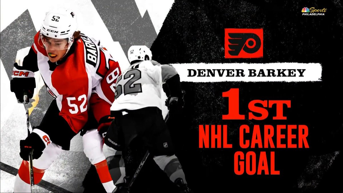 Watch Denver Barkey score his first career NHL goal against Oilers – NBC Sports Philadelphia