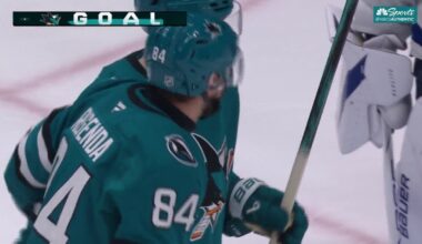 Pavol Regenda scores hat trick in Sharks game vs. Lightning – NBC Sports Bay Area & California
