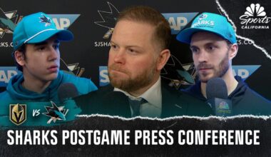 Michael Misa, Sharks analyze loss to Golden Knights – NBC Sports Bay Area & California