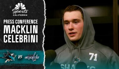 Macklin Celebrini dissects Sharks’ power-play in win vs. Caps – NBC Sports Bay Area & California