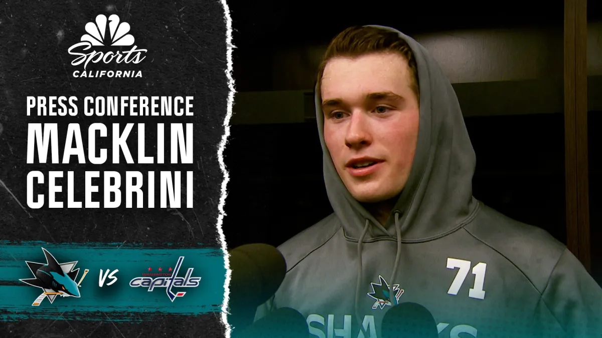 Macklin Celebrini dissects Sharks’ power-play in win vs. Caps – NBC Sports Bay Area & California
