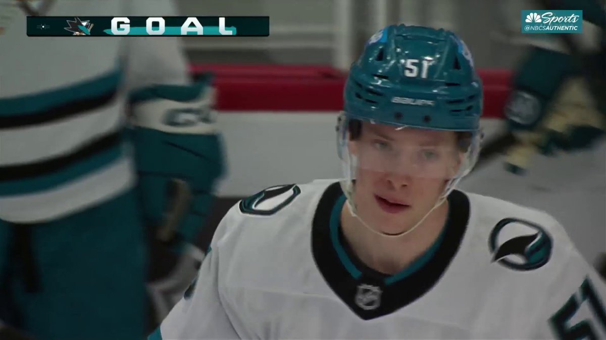 Collin Graf scores go-ahead goal for Sharks vs. Red Wings – NBC Sports Bay Area & California