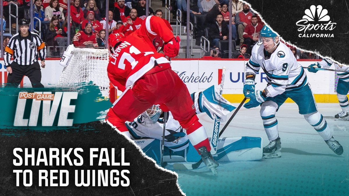 Sharks fall to Red Wings after allowing early third-period goal – NBC Sports Bay Area & California