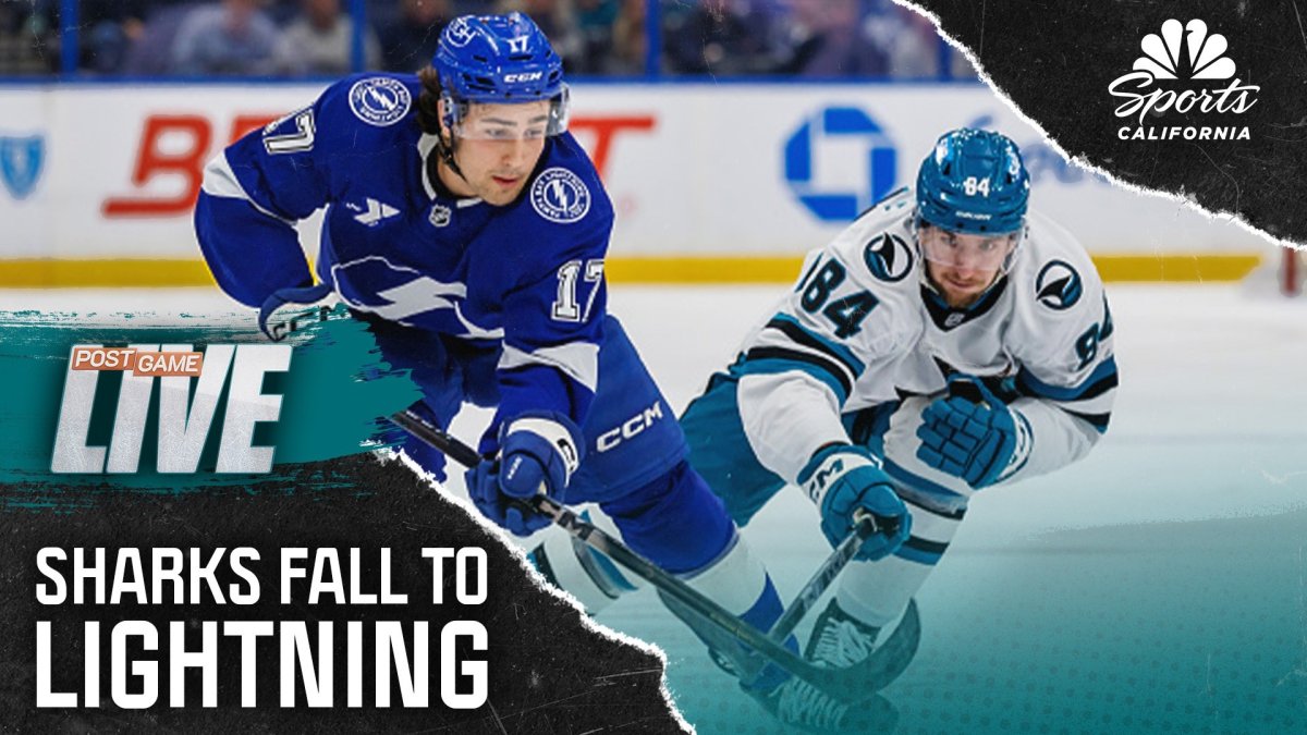 Sharks lose 4-1 after Lightning’s second-period scoring burst – NBC Sports Bay Area & California