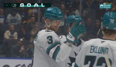 John Klingberg scores power-play goal to extend Sharks’ lead – NBC Sports Bay Area & California