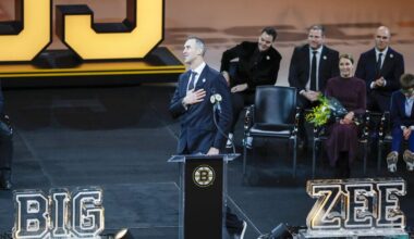 Chara Bruins Number Retirement