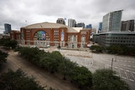 American Airlines Center sits Tuesday, Oct. 28, 2025, in Dallas.
