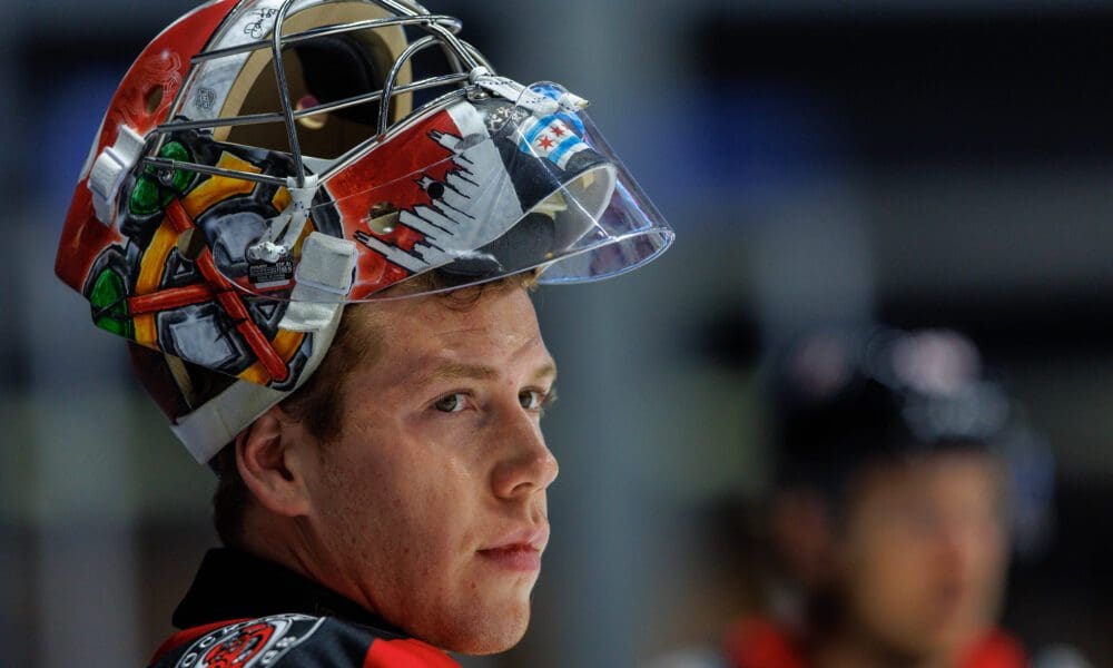 Drew Commesso of the Rockford IceHogs