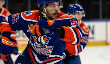 Oilers open 2026 with a kid line as Savoie centres Howard, Hutson in practice