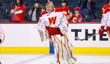 Flames prospect Arsenii Sergeev is adapting quickly as a rookie pro goaltender