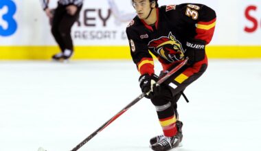 Flames top prospect Zayne Parekh showed great improvement in Wranglers loss to Laval