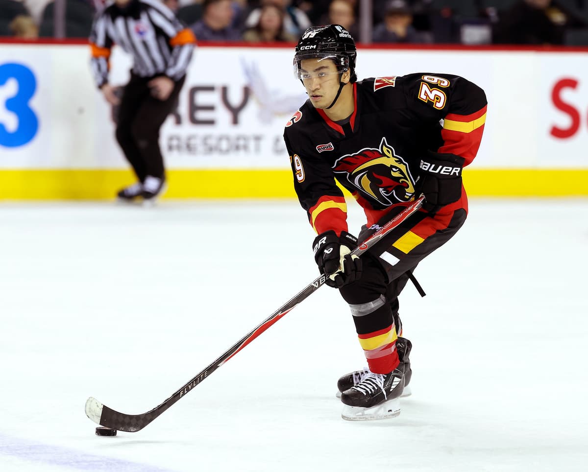 Flames top prospect Zayne Parekh showed great improvement in Wranglers loss to Laval