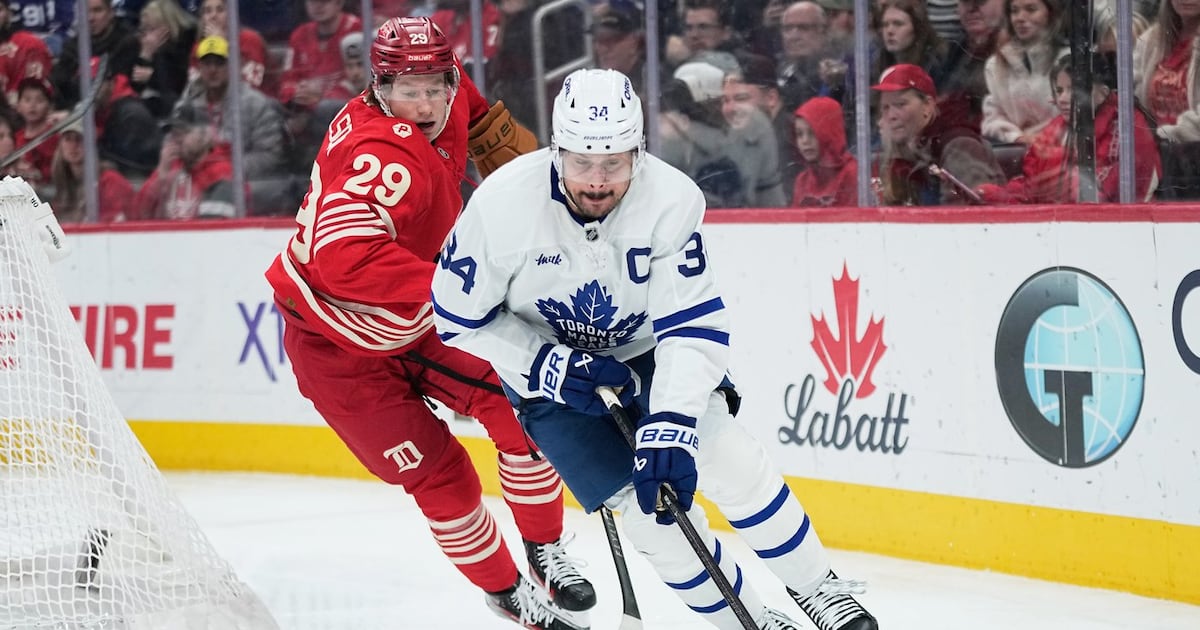 Maple Leafs’ Auston Matthews attends morning skate