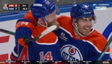 Ekholm scores hat trick as Oilers hold off Ducks for 7-4 victory