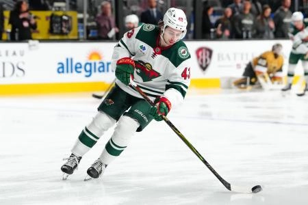 Minnesota Wild defenseman Quinn Hughes. Minnesota Wild defenseman Quinn Hughes.
