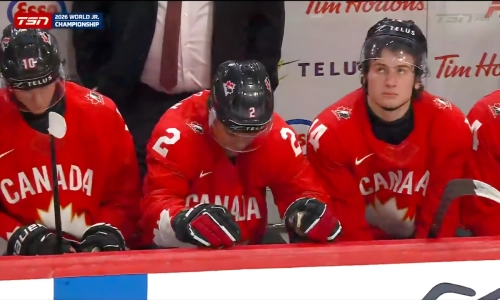 Photo of Team Canada's bench Photo of Team Canada's bench