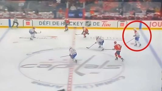 Photo of Zachary Bolduc against the Washington Capitals