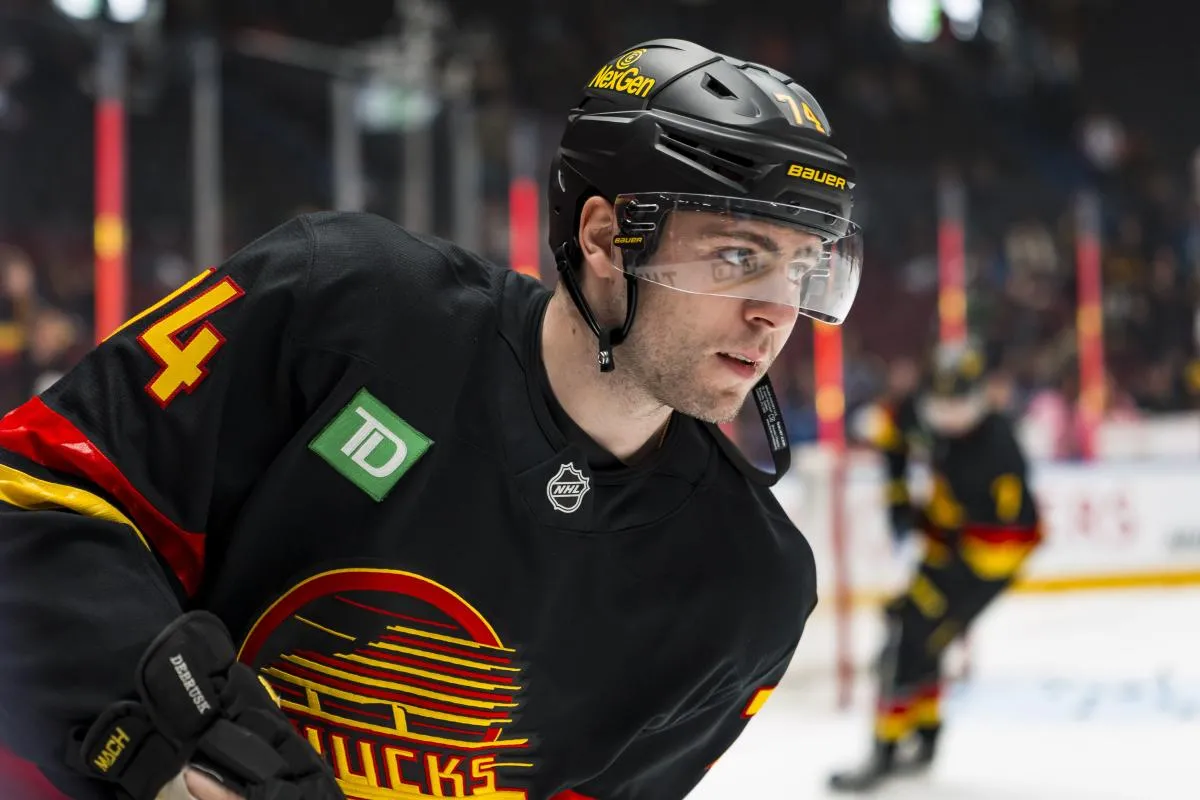 Vancouver Canucks head coach Adam Foote make strong example out of Jake DeBrusk