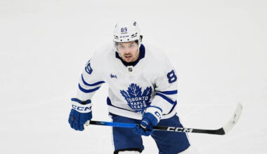Maple Leafs winger Nick Robertson out, listed as day to day