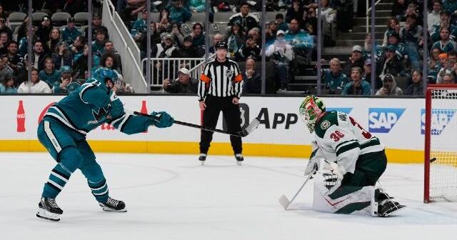 Celebrini celebrates Team Canada selection by leading Sharks past Wild 4-3 in shootout | News