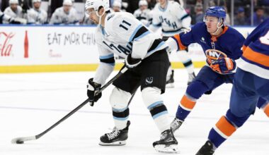 Dylan Guenther has 1st career hat trick to send Mammoth to 7-2 victory over Isles | Sports