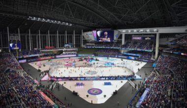 Zibanejad has hat trick as Rangers beat Panthers 5-1 in first outdoor hockey game in Miami | Sports