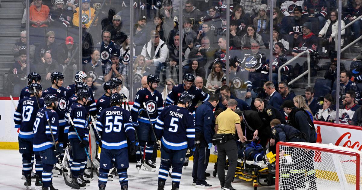 Haydn Fleury rejoins the Jets the day after his violent collision into the boards | Pro National Sports