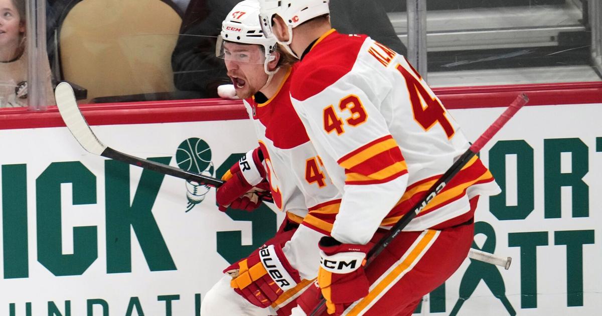 Matt Coronato's 3rd-period goal lifts Flames over Penguins 2-1 | Sports