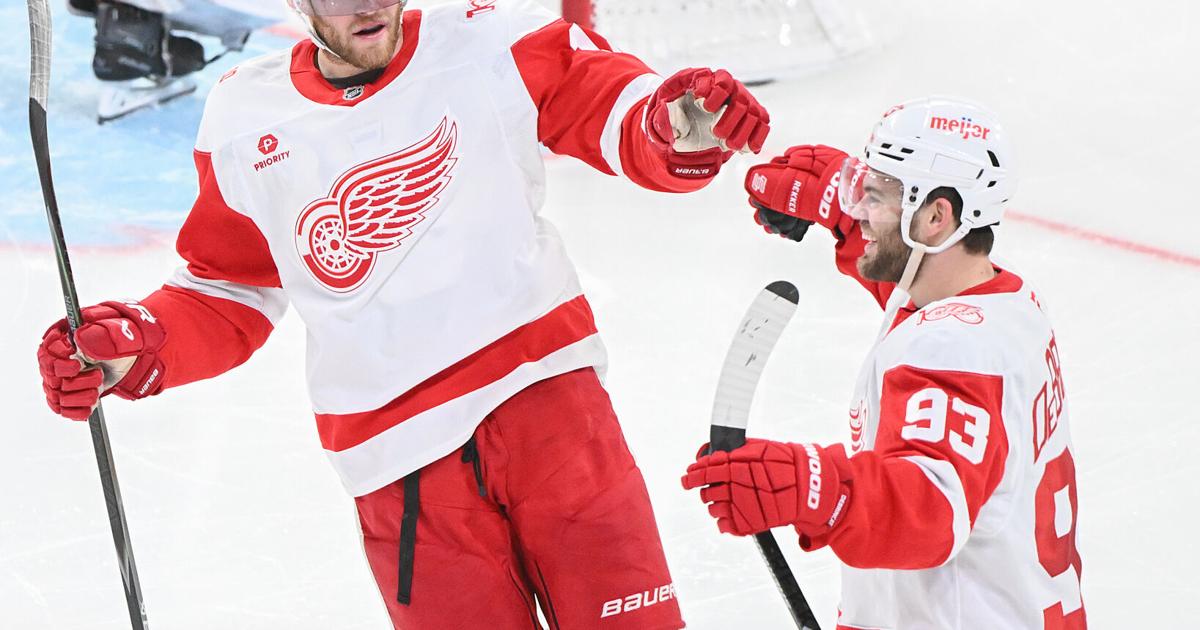 DeBrincat's goal, 2 assists lead Red Wings over Canadiens 4-0 | National Sports