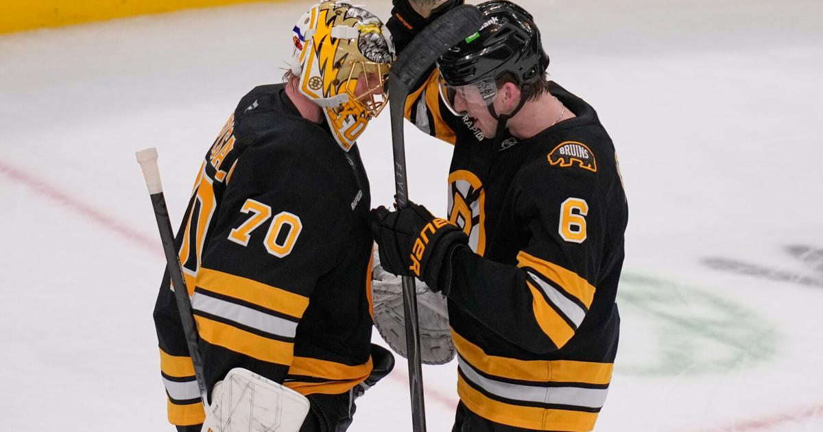 Zacha, Khusnutdinov hat tricks lead Bruins to 10-2 win over Rangers | Sports